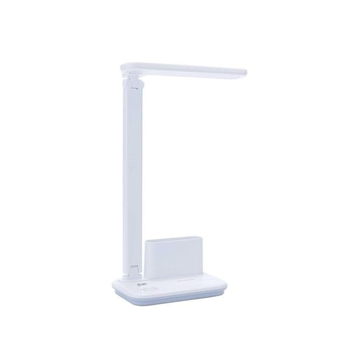 Mr. Light LED Rechargeable Table Lamp 5.6W, 3000mAh Battery, Stepless Dimming, 3500K Natural Light, Foldable And Portable Design - White - MR6606