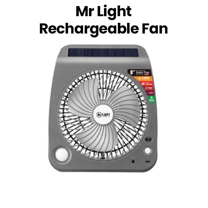 Mr. Light Rechargeable Fan | White | MR 700