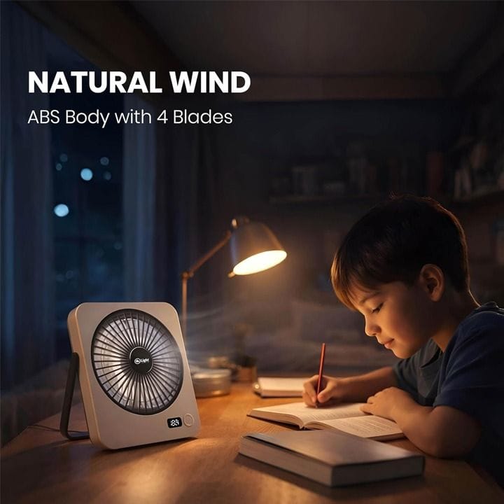 Mr. Light Rechargeable Fan | White | MR F600
