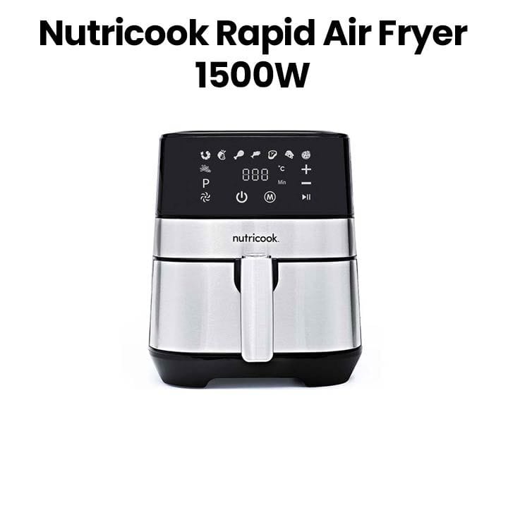 Nutricook 3.6L Rapid Air Fryer, Oil-Free Digital Air Fryer for Healthy Cooking, Fry Bake Roast Grill | NC-RAF36