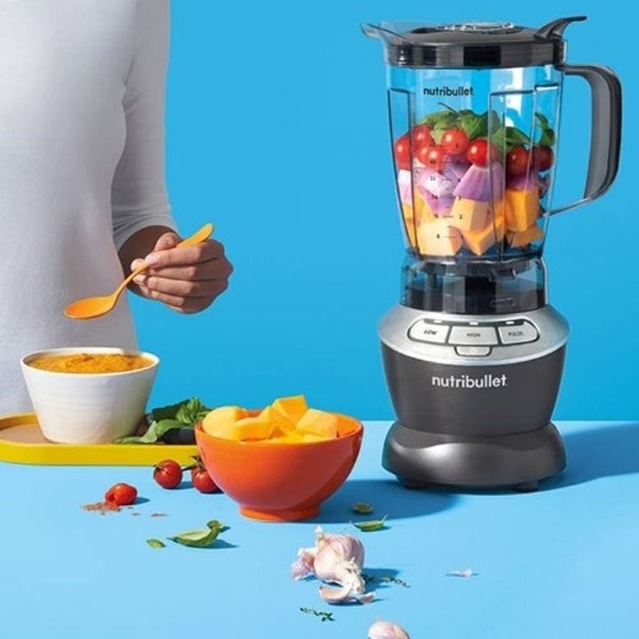 NutriBullet 1000W Smoothie Blender Machine, High Performance Kitchen Blender for Fruits, Vegetables & Ice, Large 1.6L Jar, NBF-0510B