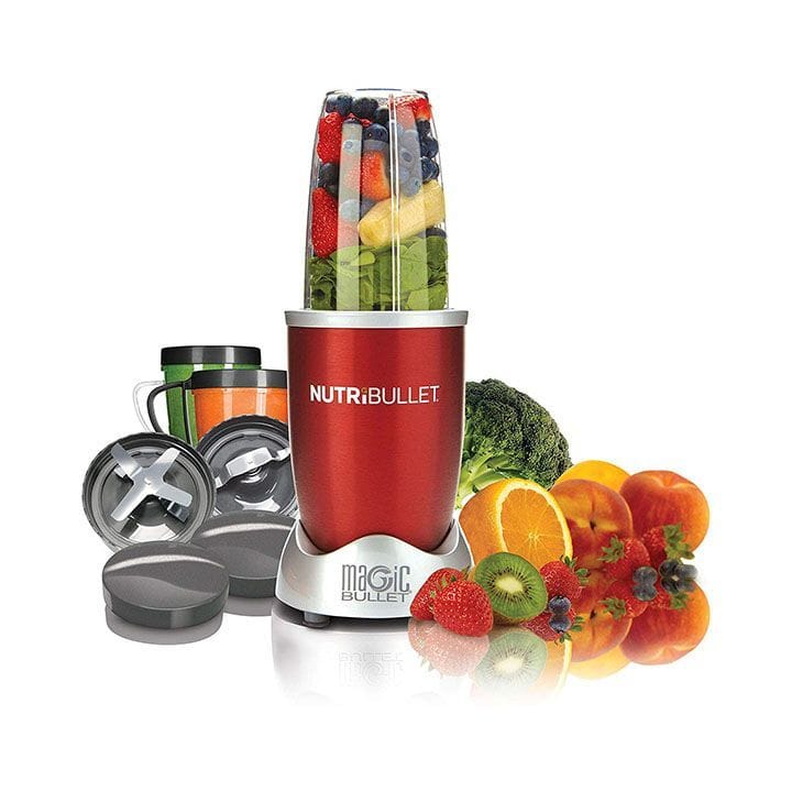 NutriBullet Smoothie Maker 600W – 9-Piece Personal Blender Set for Smoothies & Healthy Drinks, Compact Juice Blender,  NBR-1212R