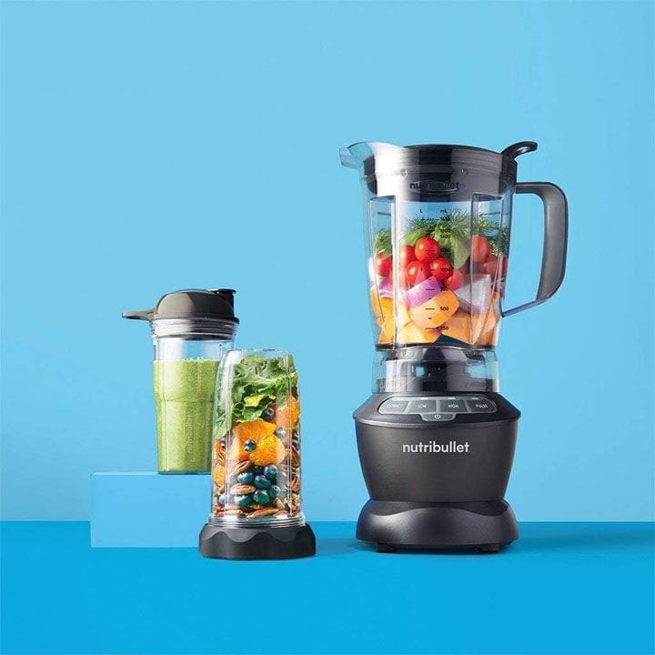 NutriBullet Blender Combo 1000W – Multi-Function Blender with Cups & Pitcher for Smoothies, Juices & Ice Crushing,  NBC-0910B