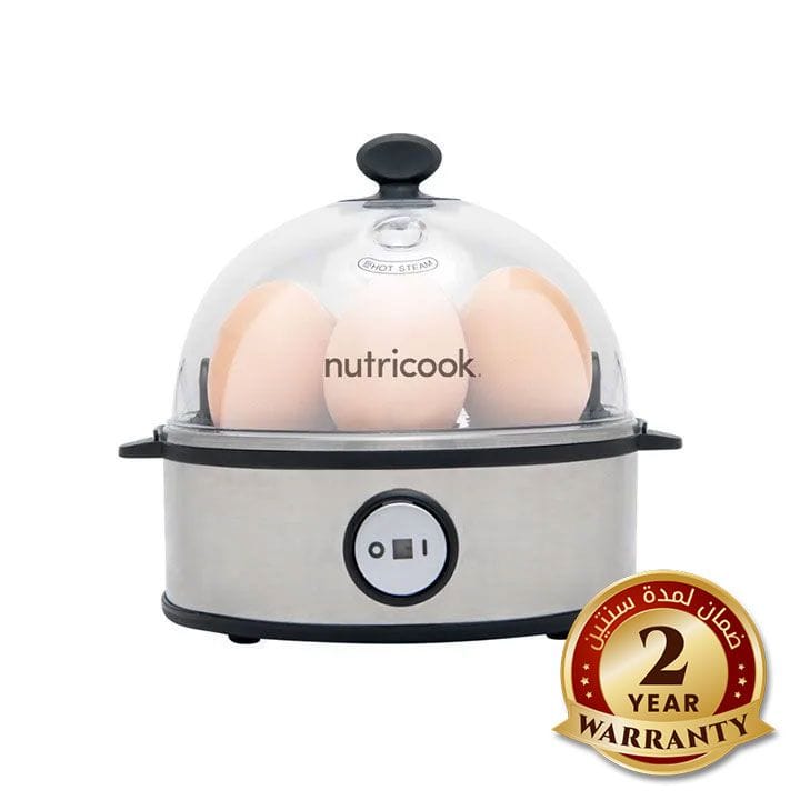 Nutricook Rapid Egg Cooker, Electric Egg Boiler for Perfect Soft Medium & Hard Boiled Eggs, Compact Kitchen Appliance | NC-EC360
