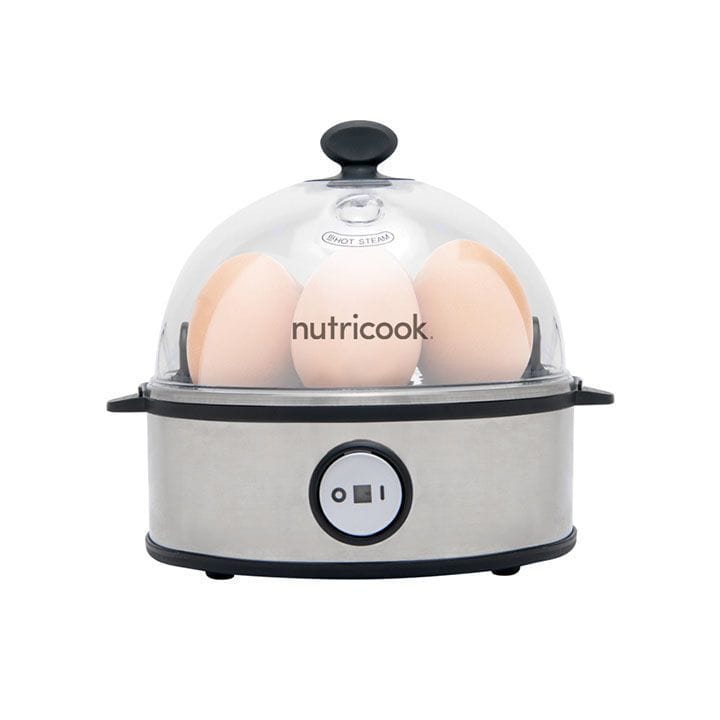 Nutricook Rapid Egg Cooker, Electric Egg Boiler for Perfect Soft Medium & Hard Boiled Eggs, Compact Kitchen Appliance | NC-EC360