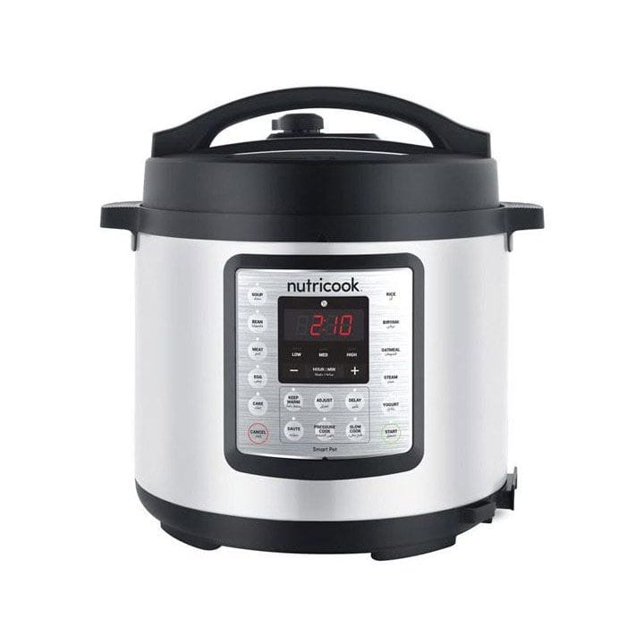 Nutricook Smart Pot Eko 6L Electric Cooker – Multi-Function Pressure Cooking, Smart Preset Programs, Energy-Efficient Fast Cooking | NC-SPEK6