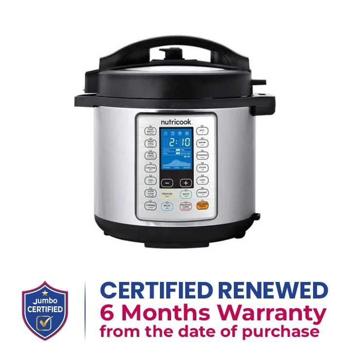 Nutricook Smart Pot Prime 6L Electric Cooker – Multi-Function Pressure Cooking, Smart Preset Programs, Fast & Energy-Efficient Cooking | NC-SPPR6
