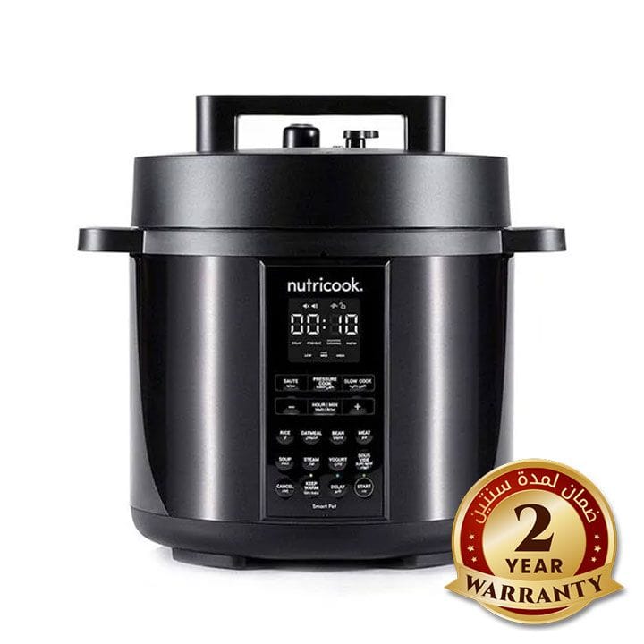 Nutricook Smart Pot 2 Electric Pressure Cooker 6L, Digital Multi-Function Cooker for Fast Healthy Cooking | NC-SP204K