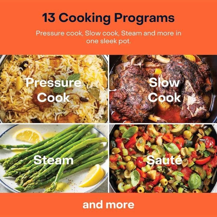 Nutricook Smart Pot 2 Electric Pressure Cooker 6L, Digital Multi-Function Cooker for Fast Healthy Cooking | NC-SP204K