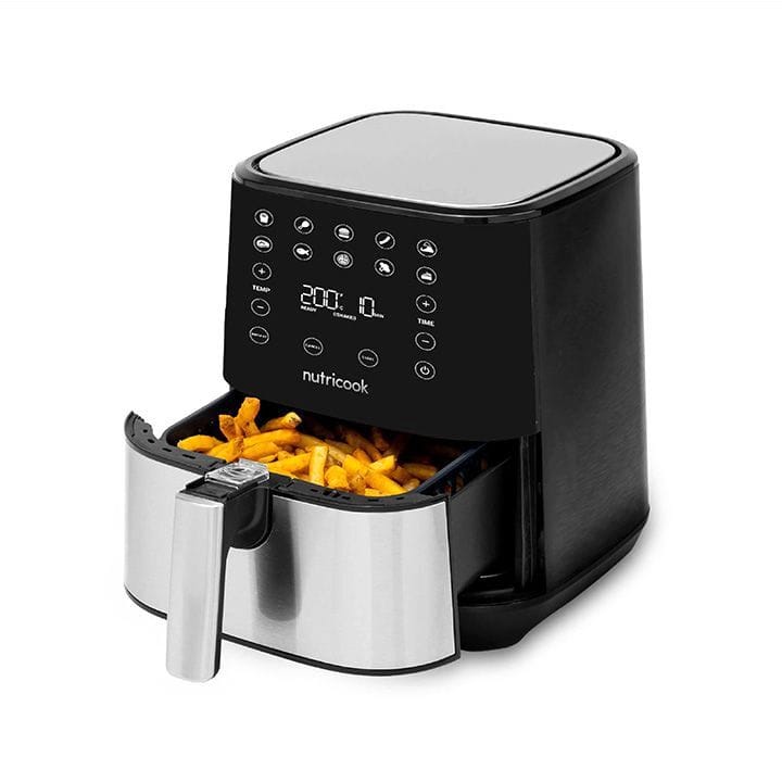 NutriCook Rapid Air Fryer 5.5L 1700W, Large Capacity Digital Air Fryer for Healthy Oil-Free Cooking, Fry Bake Roast | NC-AF205