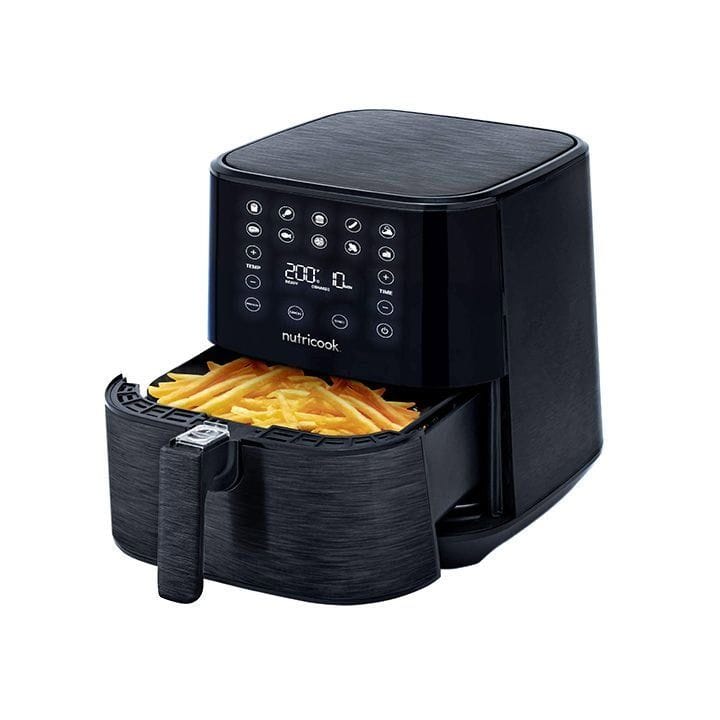 Nutricook Rapid Air Fryer 5.5L 1700W, Large Capacity Digital Air Fryer for Healthy Oil-Free Cooking, Fry Bake Roast | NC-AF205K