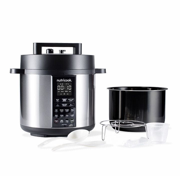 Nutricook Smart Pot 2 Electric Pressure Cooker 6L 9-in-1 1000W, Digital Multi-Function Cooker for Fast Healthy Cooking | NC-SP204A