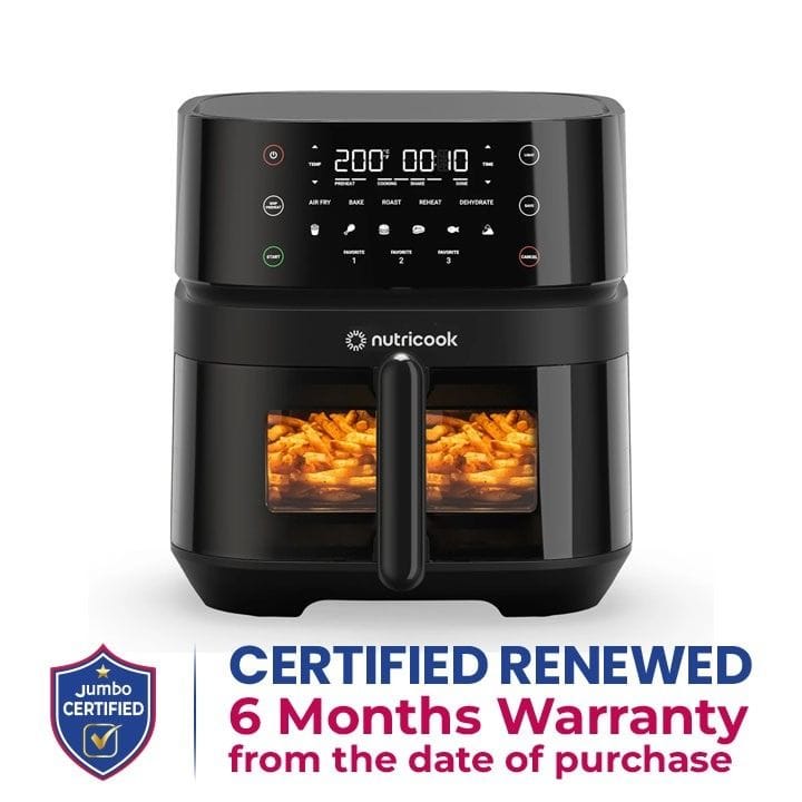 Nutricook Air Fryer 3 5.7L Digital Air Fryer – Family-Size Capacity, Rapid Hot Air Technology, Healthy Oil-Free Frying at Home | NC-AF357V