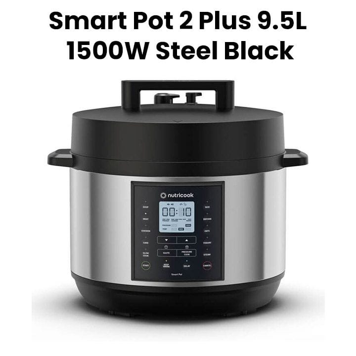 Nutricook 9-in-1 Smart Pot 2 Plus Electric Pressure Cooker 9.5L 1500W, Large Capacity Digital Multi Cooker | NC-SP210L