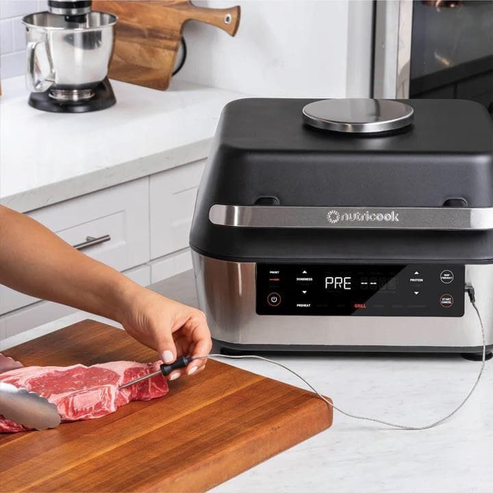 Nutricook Smart Indoor Grill & Air Fryer XL 8.5L, Large Capacity Digital Air Fryer Grill for Healthy Oil-Free Cooking | NC-AFG960