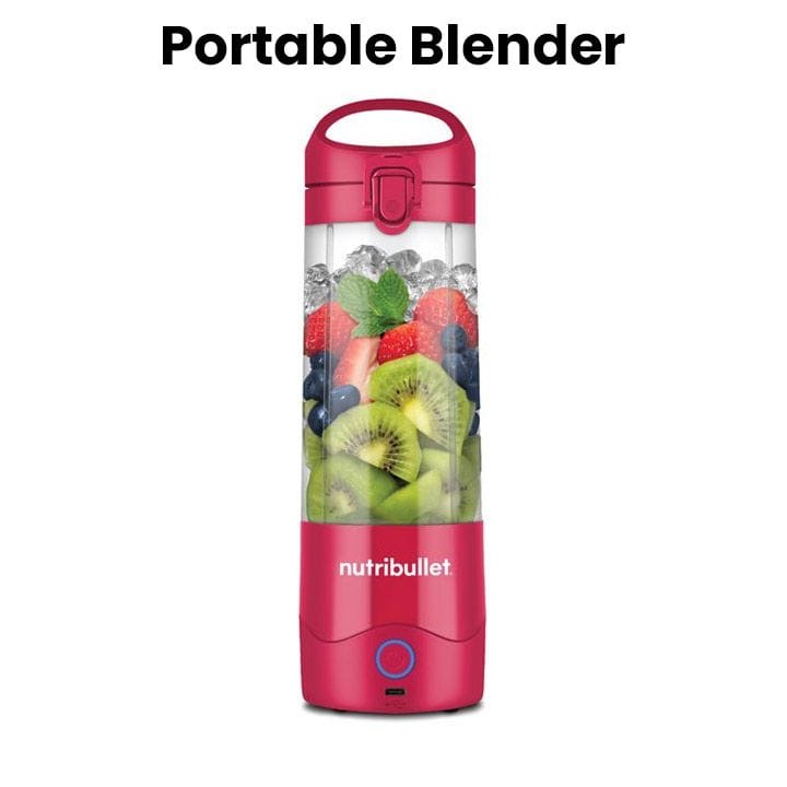 NutriBullet Portable Blender USB-C Rechargeable, Personal Blender for Smoothies & Shakes, Travel Friendly Compact Design - NB-PB475M
