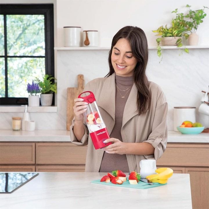 NutriBullet Portable Blender USB-C Rechargeable, Personal Blender for Smoothies & Shakes, Travel Friendly Compact Design - NB-PB475M