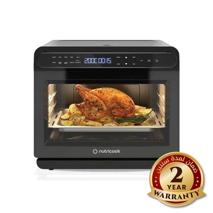 Nutricook Steami 24L Steam & Air Fryer Oven – Steam + Air Fry Cooking, Large Capacity Multi-Function, Healthy Oil-Free Meals | NC-ST01K