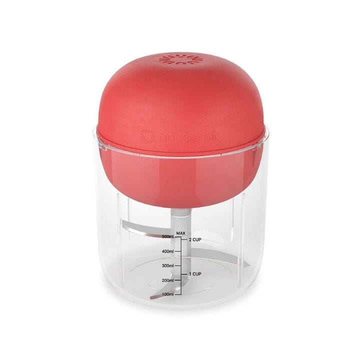 مفرمة نيوتريكوك تشوبي محمولة قابلة للشحن – السعة ٥٠٠ مل – اللون: أحمر | CH600R-ME