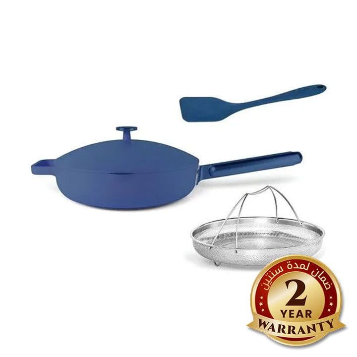 Nutricook 26cm One Pan – Blue Non-Stick Cookware, Even Heat Distribution, Easy-Clean Scratch-Resistant Surface | NC-OP126B