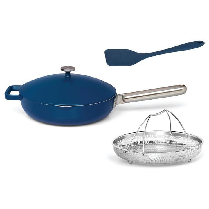 Nutricook 26cm One Pan – Blue Non-Stick Cookware, Even Heat Distribution, Easy-Clean Scratch-Resistant Surface | NC-OP126B