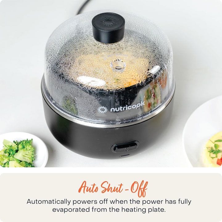 نوتريكوك جهاز طبخ البيض ٢ - أسود | EC207ME-K