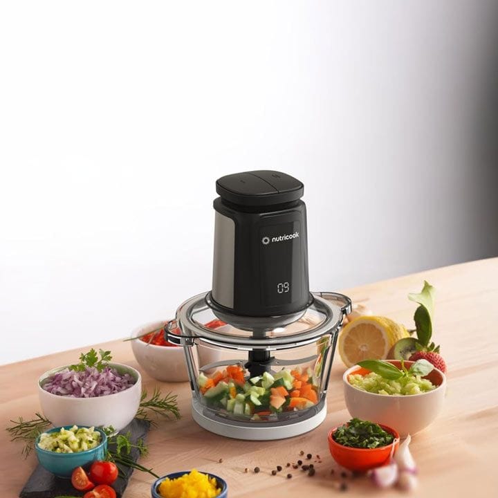 نوتريكوك خلاط كهربائي 2 لتر زجاج وأوعية من ستانلس ستيل 304 | NC-CH2000