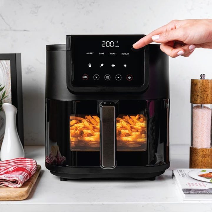 Nutricook 5L Air Fryer Slim – Space-Saving Slim Body Design, Rapid Hot Air Technology, Healthy Oil-Free Cooking for Families | NC-AFS100