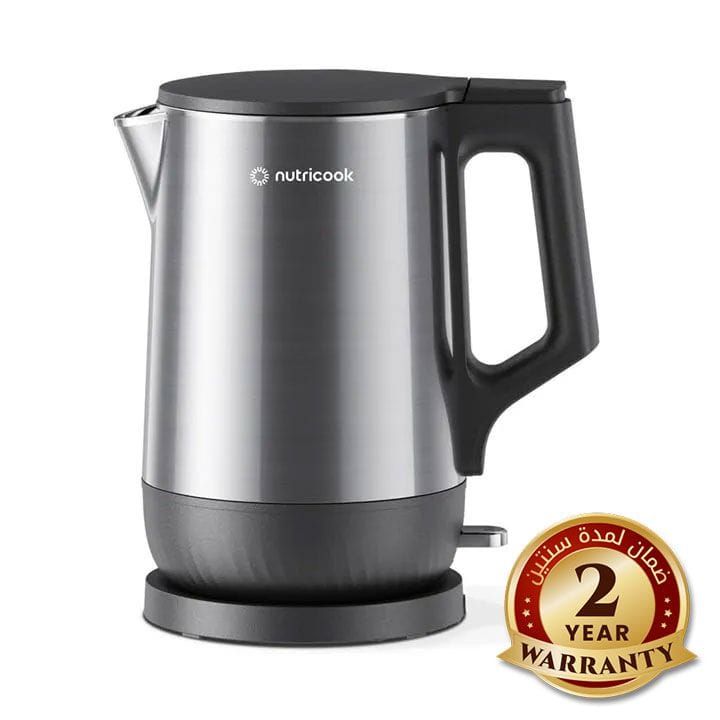 Nutricook 1.7L Stainless Steel Electric Kettle – Fast Boil Performance, Auto Shut-Off Safety, Durable Cordless Design | NC-USK501