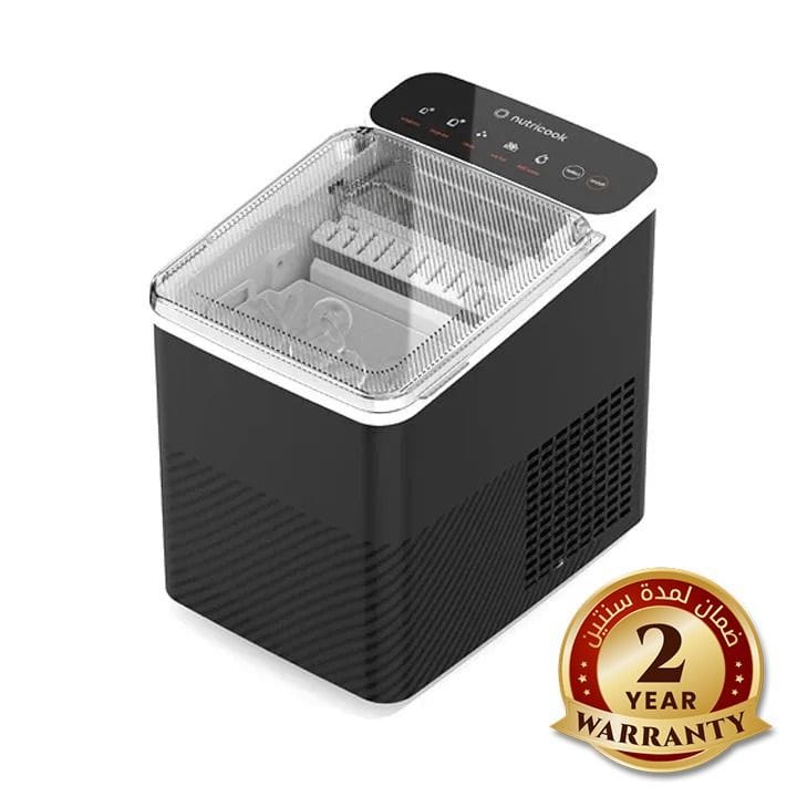 Nutricook Bullet Ice Maker – Fast Ice Production, Compact Countertop Design, Easy One-Touch Operation for Home Use - Black | NC-ICY510K