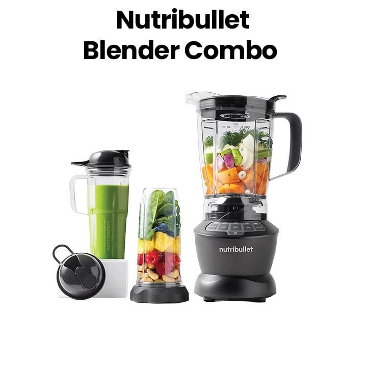 NutriBullet Blender Combo 1200W – Full Size High Speed Blender for Smoothies & Ice Crushing, Dark Grey,  NBC-1110DG