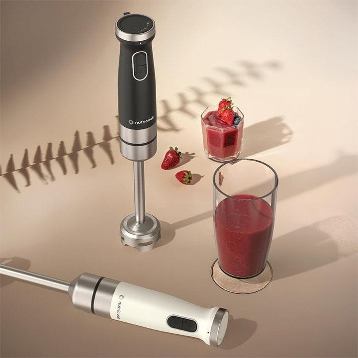 Nutricook Essentials Hand Blender 1200W – Powerful High-Torque Motor, Stainless Steel Blending Shaft, Smooth Everyday Food Prep | NC-HB150K
