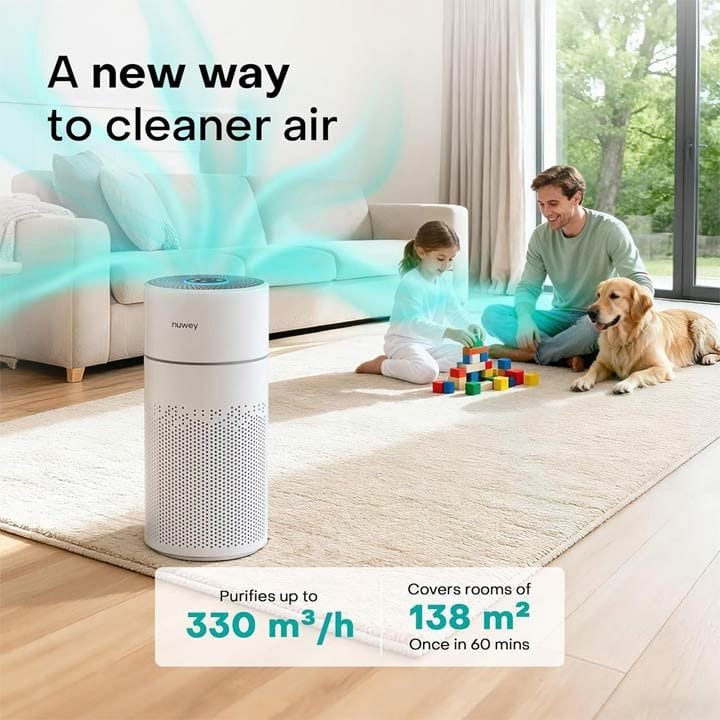 Nutricook Air Purifier – 4-Stage Filtration System, HEPA Clean Air Performance, Quiet Home Air Cleaning Solution | AP330ME