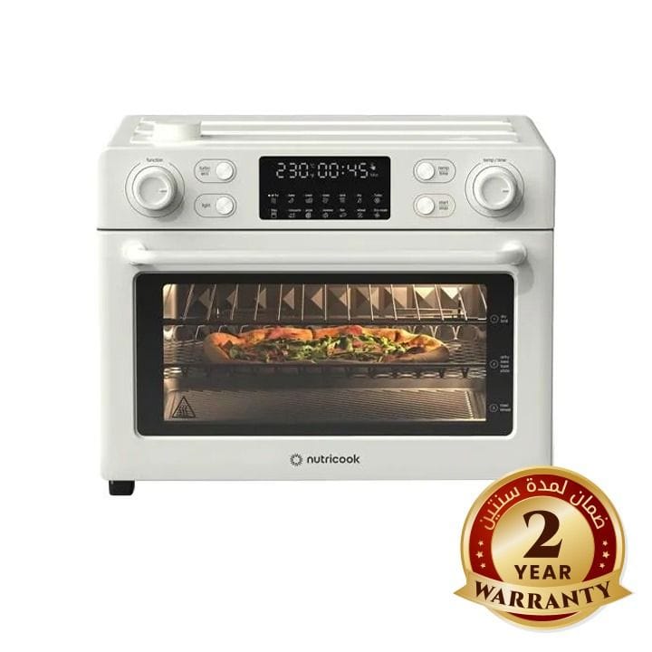Nutricook Air Fryer Toaster & Oven 30L – Large Capacity Multi-Function Cooking, Air Fry Bake Toast Roast, Family Size Oven - Beige | AFTO330B