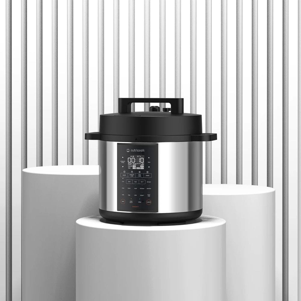Nutricook Smart Pot 3 Multi-Cooker 6L, Pressure Cooking, Air Frying, Slow Cook Function, One-Touch Presets & Smart Digital Control | Black - NC-SP320-ON