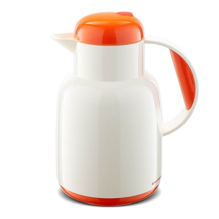 Rotpunkt 1 Ltr Vacuum Jug - White/Pumpkin | R970