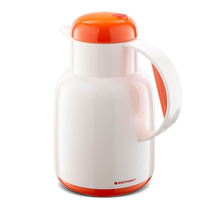 Rotpunkt 1 Ltr Vacuum Jug - White/Pumpkin | R970