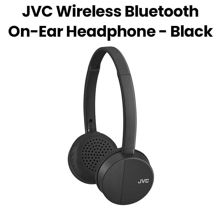 JVC Kenwood Black Wireless On-Ear Headphones |HA-S24W-B-E