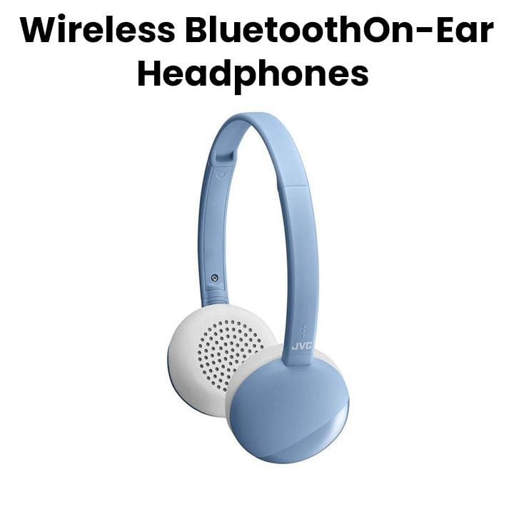 JVC Wireless Bluetooth On-Ear Headphones - Blue | HA-S22W-A-U