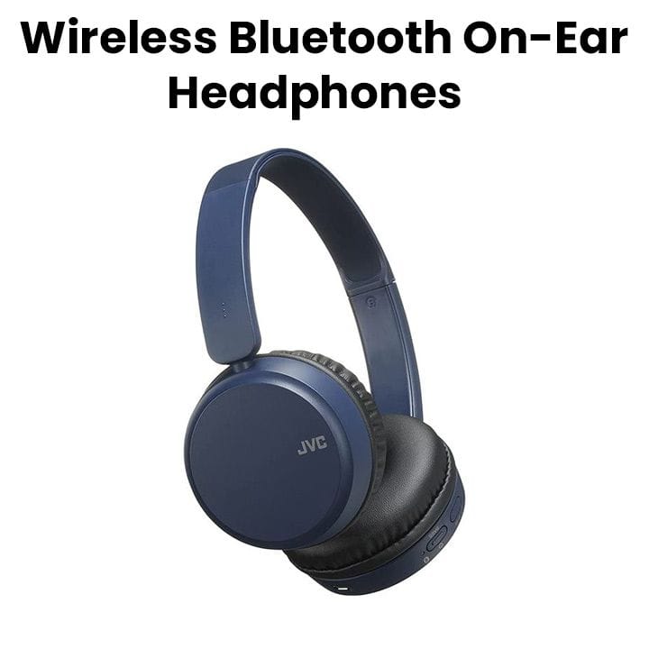 JVC Wireless Bluetooth On-Ear Headphones - Blue | HA-S35BT-A-UX
