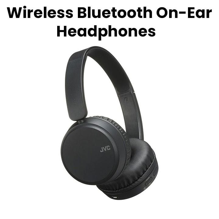 JVC Wireless Bluetooth On-Ear Headphones - Black | HA-S35BT-B-UX