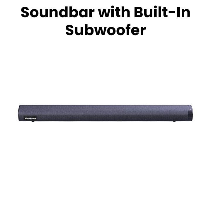 Mediacom MCI-SB02 Soundbar with Built-In Subwoofer & 3D Surround Sound