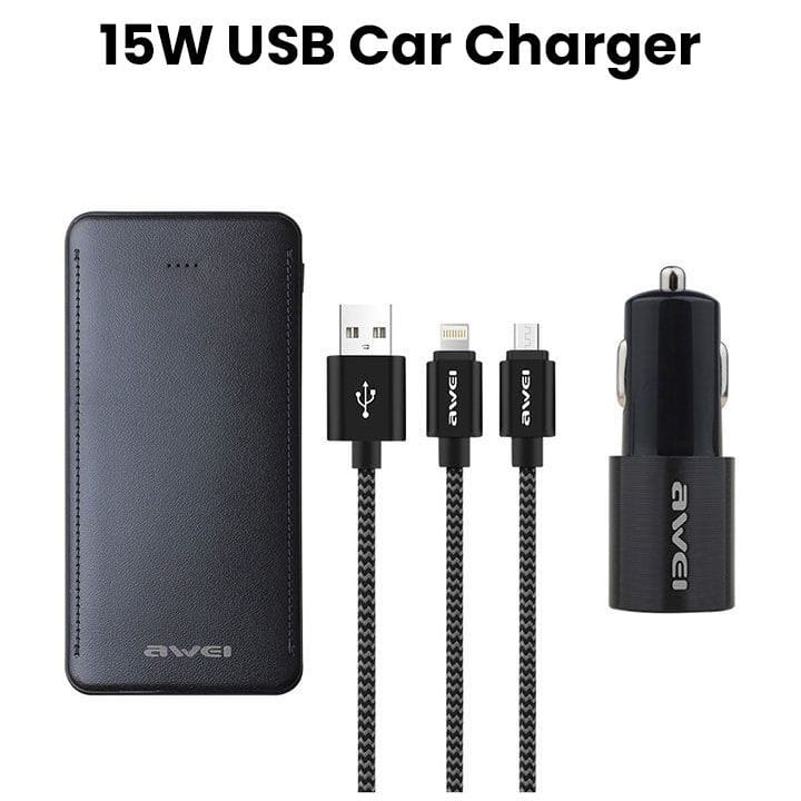 Awei Car Charger Assorted Color | X15