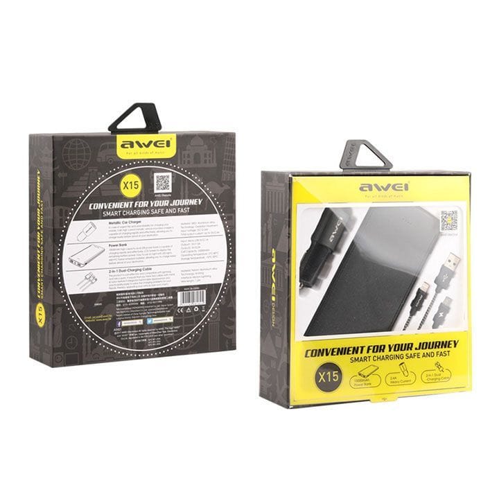 Awei Car Charger Assorted Color | X15