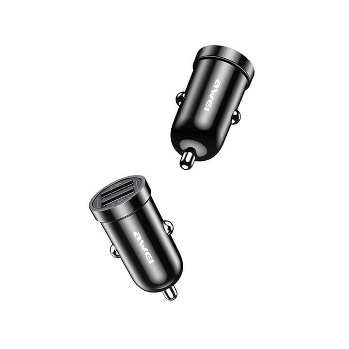 Awei Dual USB Car Charger 5V 2.4A Mini Fast Charger | C-826
