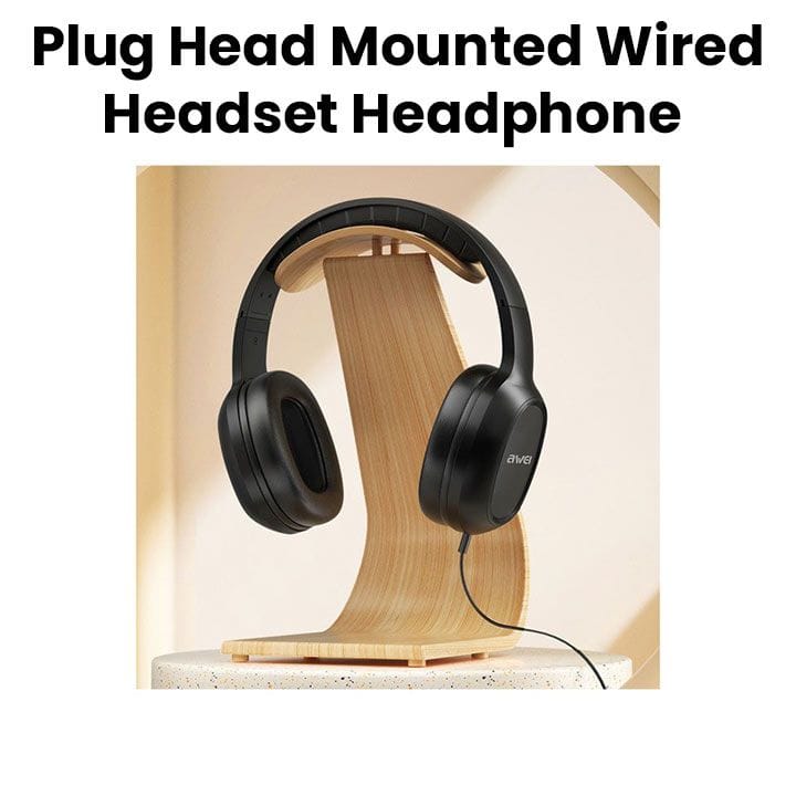 Awei Over The Ear Headphones 3.5mm Plug Head Mounted Wired Headset Headphone | GM-6