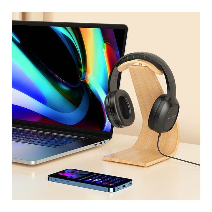 Awei Over The Ear Headphones 3.5mm Plug Head Mounted Wired Headset Headphone | GM-6