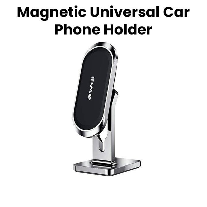 Awei Magnetic Universal Car Phone Holder - Silver | X19