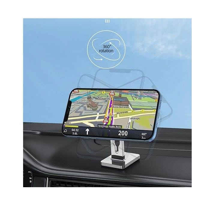 Awei Magnetic Universal Car Phone Holder - Silver | X19