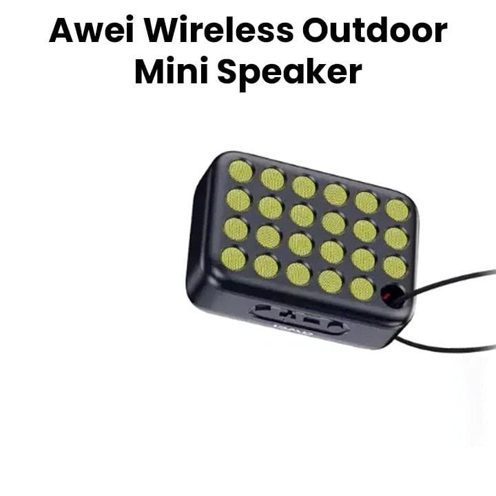 Awei Y385 Mini Portable Outdoor Wireless Bluetooth Speaker Black | Y385